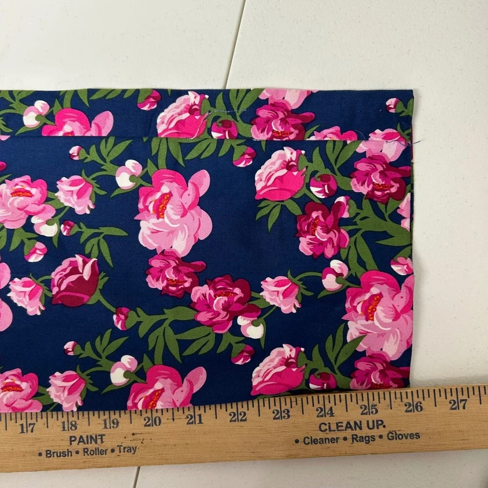 Royal & Awesome Golf Pants Mens 30/30 Navy Pink Peony Floral Print Trousers